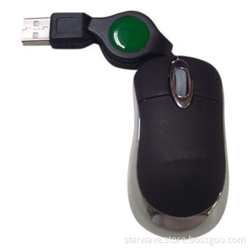 Mini Mouse with Retractable Line, -45 to 50°C Working Temperature